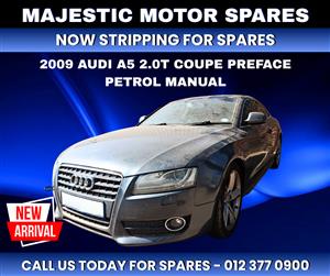  2009 Audi A5 2.0T Coupe Pre-Facelift Petrol Manual – Stripping for Spares