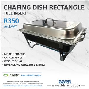 9 Lt Rectangle Chafing Dish
