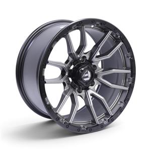 18″ VT-956 6×139 Satin Gunmetal Black Alloy Wheels