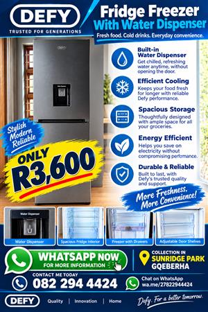 Defy Fridge Freezer with Water Dispenser 