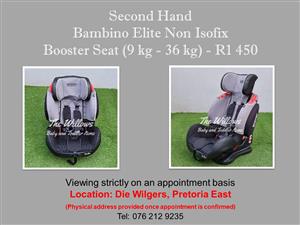 Second Hand Bambino Elite Non Isofix Booster Seat (9 kg - 36 kg) 