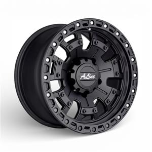 20″ A-Line Combat 6/139 Satin Black Alloy Wheels
