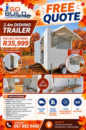 2.4m Display Trailer for sale
