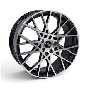 18″ AV-73-MB 5/112 Black Machine Face Alloy Wheels