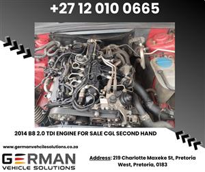 2014 b8 2.0 tdi engine CGL – second hand 