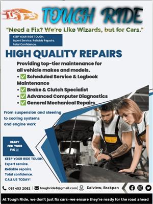 ToughRide  Mechanic Open 24/7 and we are mobile