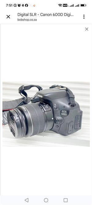 Canon EOS 600 D Camera