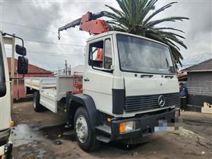 1996 Mercedes Benz Eco Line ADE366 Turbo Crane Truck 