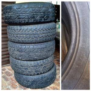 Set of Secondhand tyres for sale 245/65R17