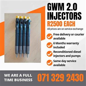 GWM STEED 2.0 INJECTORS FOR SALE WITH WARRANTY INCLUDED