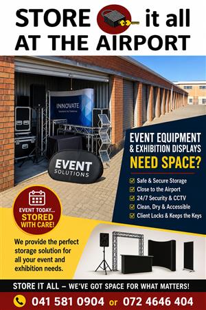 STORAGE UNITS IN PORT ELIZABETH, CLOSE TO PE AIRPORT IN WALMER, PORT ELIZABETH
