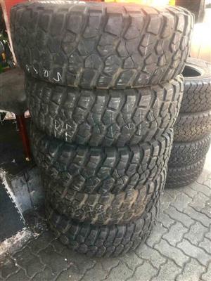 High Quality of SUVs & Bakkie tyres 285/75/16 BF Goodrich M/T tyres with about 90% life left on them