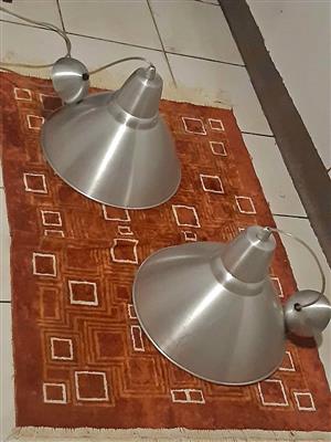Beautiful alluminium lampshades. 