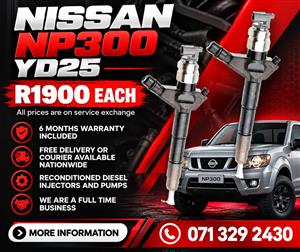 NISSAN NP300 2.5 INJECTORS FOR SALE WITH WARRANTY INCLUDED 