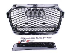 Audi A1 2016+ RS Gloss Black Honeycomb Mesh Grill kit