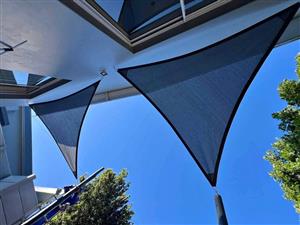 Premium netting shade sails