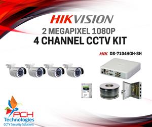 HIKVISION 4 CHANNEL 1080P CCTV (DIY) KIT