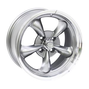 14″ GR826E 4/100 Gunmetal Machine Lip Alloy Wheels