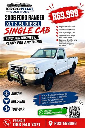 2006 Ford Ranger XLT 2.5 L Diesel Single Cab