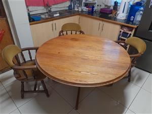 Wooden Table and chairs for sale
