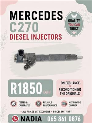 MERCEDES C270 DIESEL INJECTORS FOR SALE