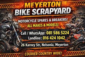 Meyerton bike scrapyard new & secondhand spares. 