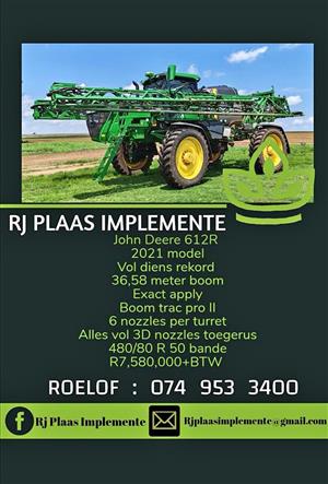 John deere 612R Hoogloop spuit