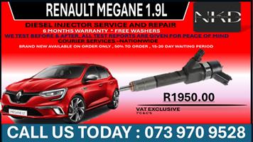 Renault Megane 1.9L Diesel Injectors 