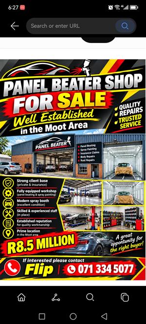 Panbeating business for sale