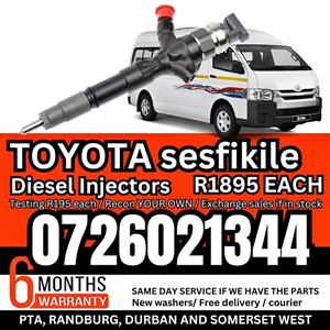 Toyota Sesfikile diesel injectors for sale