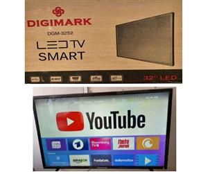 32" SMART ANDROID HD LED TV, NEW WITH WARRANTY AND FREE DELIVERY