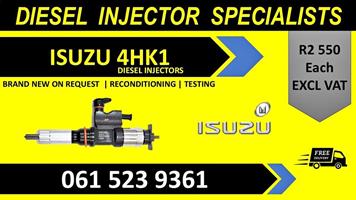 HIGH QUALITY RECONDITIONED DIESEL INJECTORS FOR ISUZU 4HK1 - 6 MONTHS WARRANTY INCLUDED