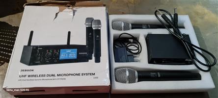 JEBSON UHF Wireless Dual Microphone System For Sale