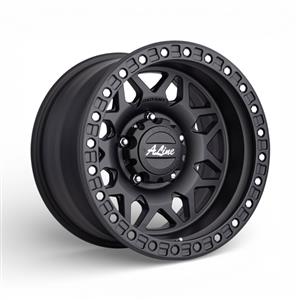 17″ A-Line Scruff 5/150 Satin Black Alloy Wheels