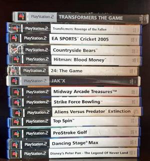 PS2 Game Bundle R400 for all Untested