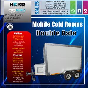 Mobile coldroom double axle