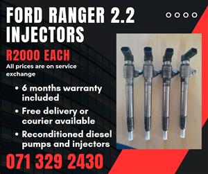 FORD RANGER 2.2 INJECTORS FOR SALE WITH WARRANTY 