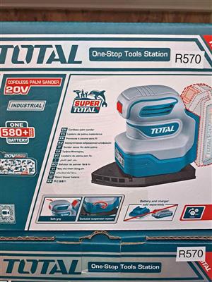 Brand New Total Tools Cordless Palm Sander