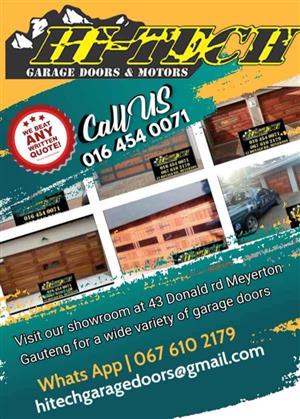 Garage doors and motors