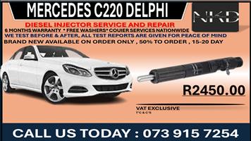 Mercedes C220 Delphi Diesel Injectors 
