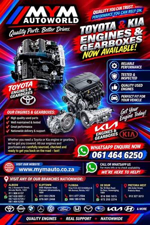 Toyota & Kia engines 