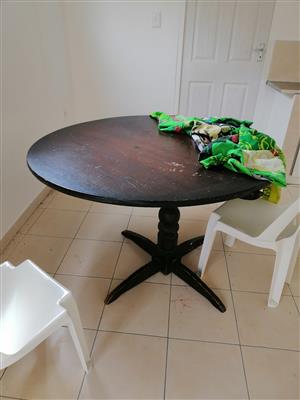 Used imbuia round table for sale  