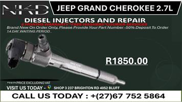 Jeep Grand Cherokee 2.7L Diesel Injectors on Recondition