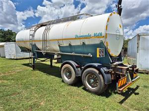 Water/milk stainless trailers for sale, 10 000L - 22 000L trailers, (+Vat). Call Jay (Talton)