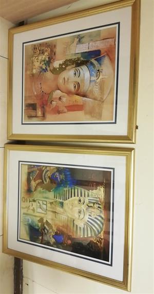 Egypt Goldfoil prints - open to offers