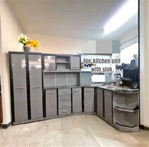 Big special brand new gloss wood cupboard with sink