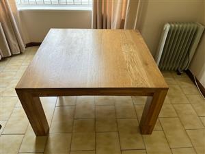 Solid Oak Table 1m X 1m 