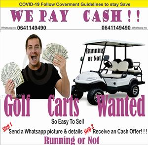 Golf carts Wanted