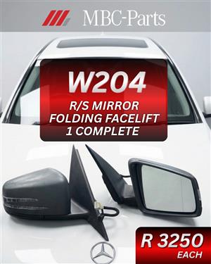 W204 R/S Mirror Folding Facelift 1 Complete