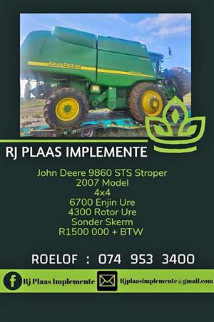 John deere 9860 4x4 Stroper